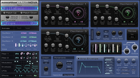 Novation Ultranova Synth Edit - Software