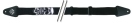 Ham chitara craniu alb/negru Fire&Stone Tattoo-Edition Craniu