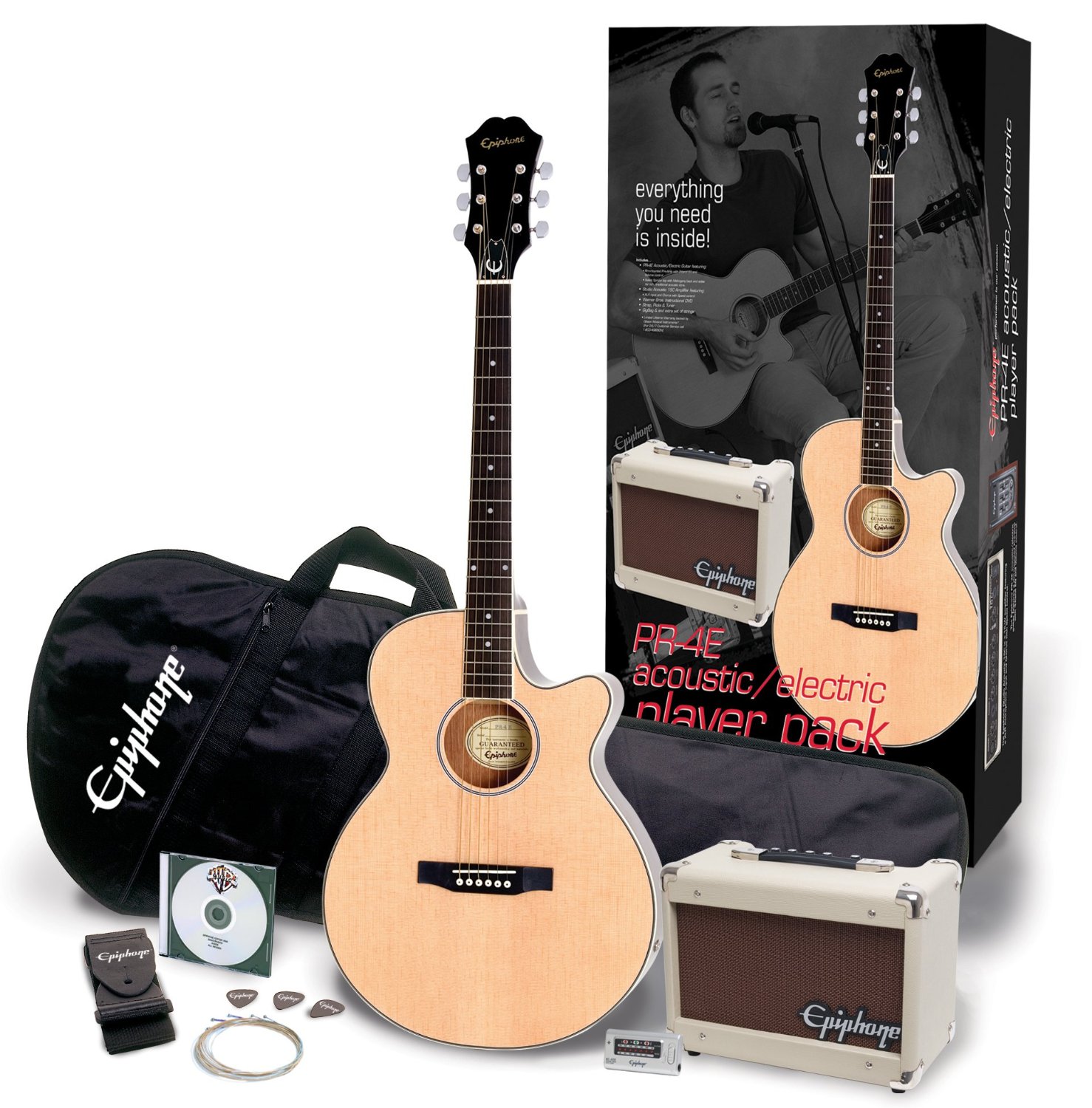 Epiphone PR4E Player Pack Set chitara electroacustica SoundCreation