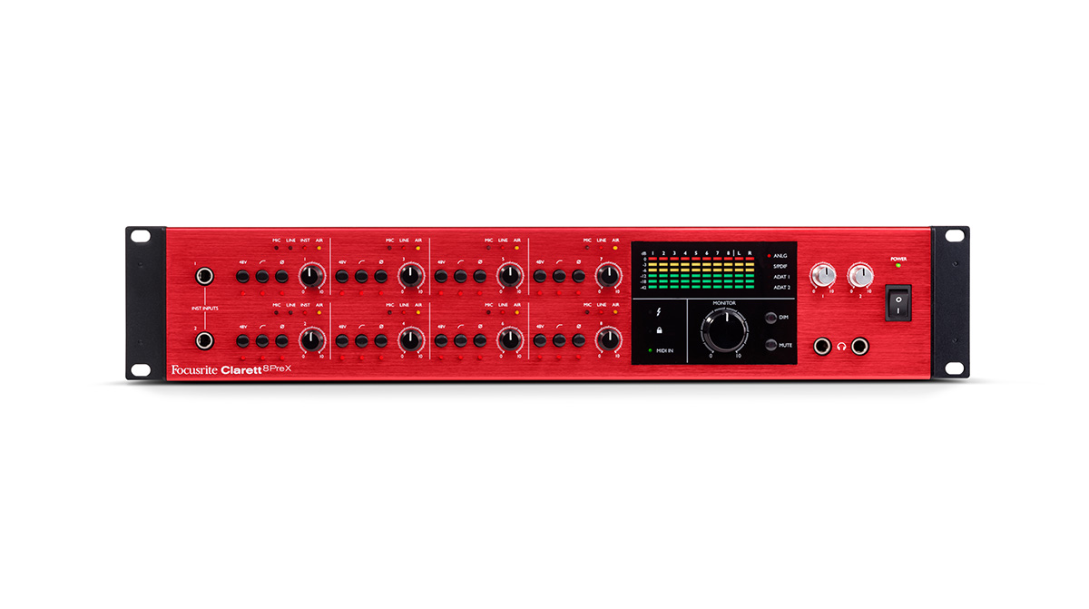 Focusrite Clarett 8PreX - Interfață audio Thunderbolt 26 x 28