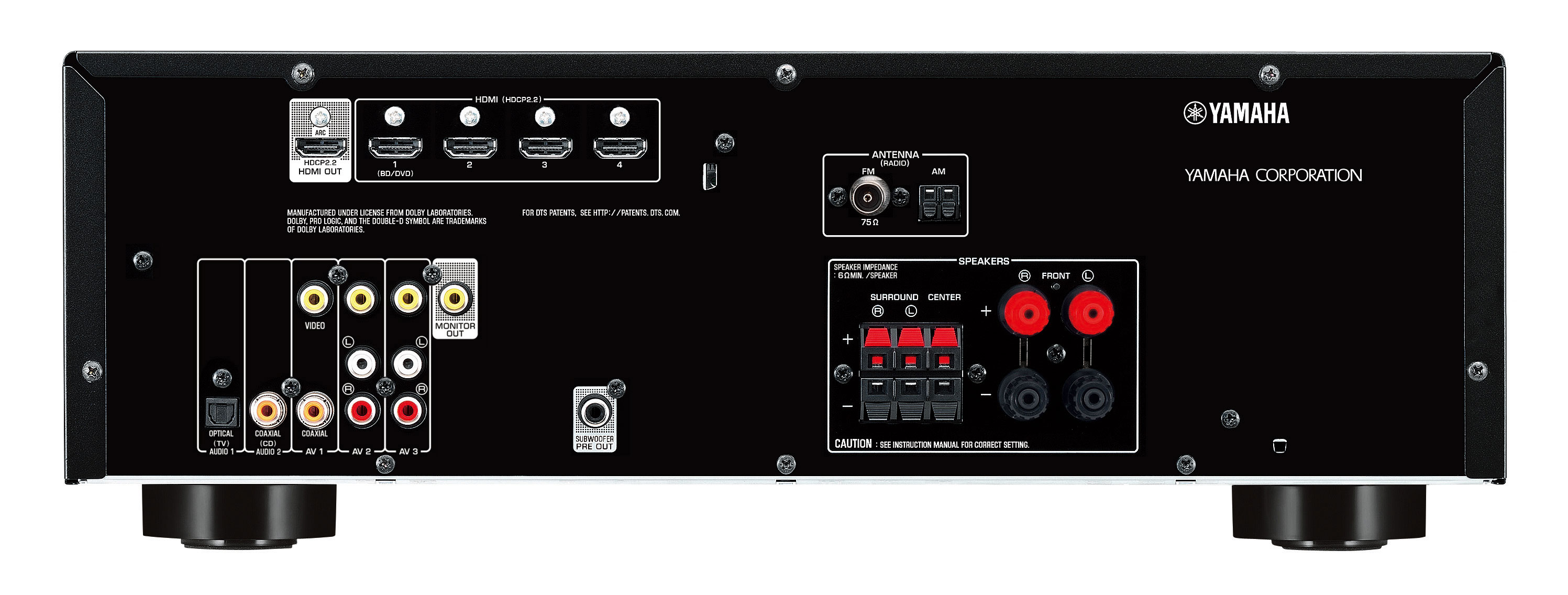 Yamaha RXV381 Titan Receiver AV cu 5.1 canale SoundCreation
