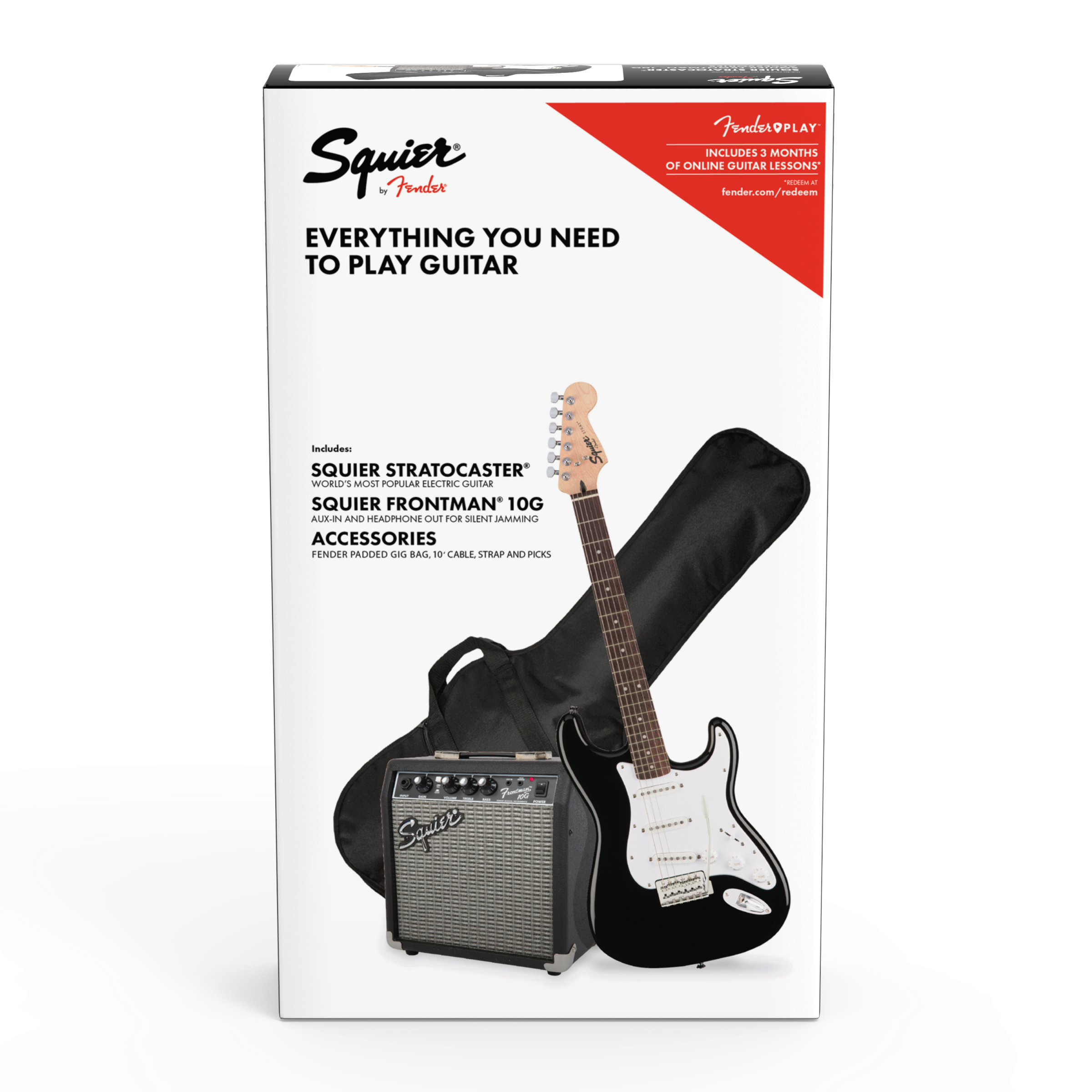 Fender Squier Stratocaster Pack - Black - Set chitară electrică