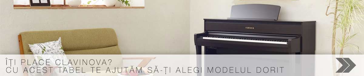 Clavinova - tabel comparativ