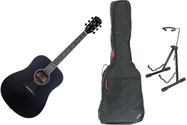 Silver Dreadnought BLK Stand & Bag Set