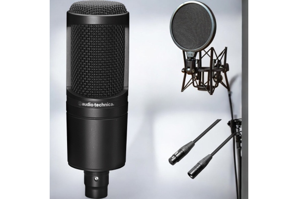 AT2020 Combo Popfilter Shockmount Set