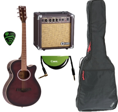 Dimavery AW-400 Western Guitar Starter Set