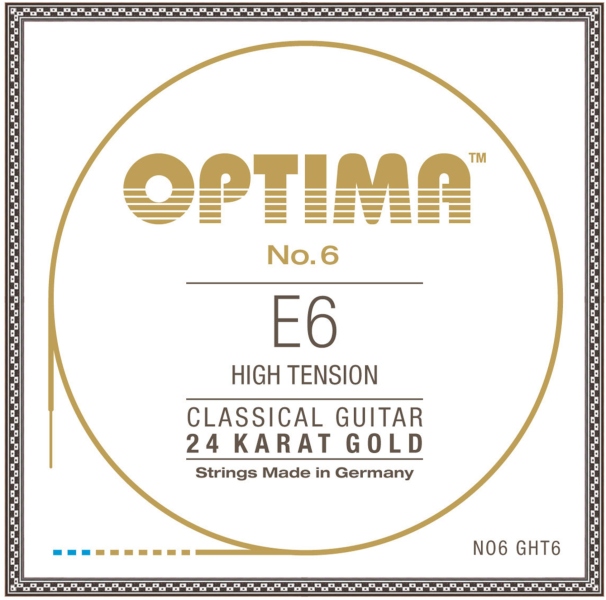 Optima chitara clasica Coarda individuala E6w vergoldet