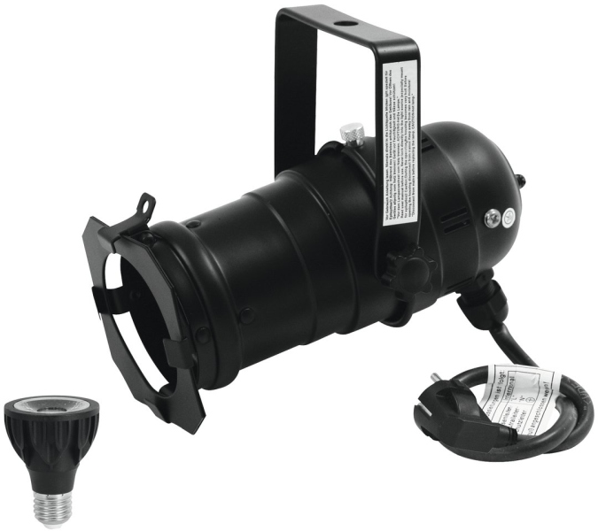 Eurolite Set PAR-20 Spot bk + PAR-20 230V COB 6W E-27 LED 1800-3000K dim2cald