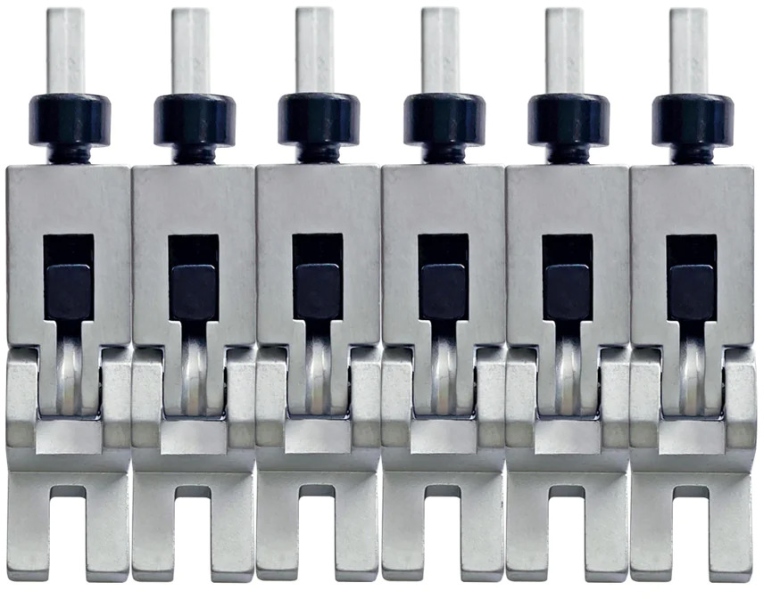 Floyd Rose FRP1BSSSC - 1000 Series Pro 6-String Saddle Set - Satin Chrome