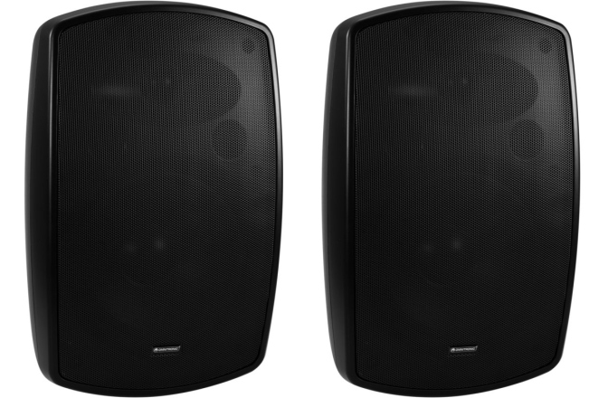 2 difuzoare rezistente la intemperii cu suport Omnitronic OD-8 Wall Speaker 8Ohm black 2x