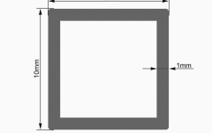 Accesoriu Eurolite Tubing 10x10mm red 2m