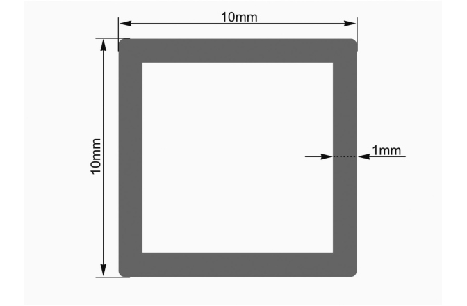 Accesoriu Eurolite Tubing 10x10mm red 2m