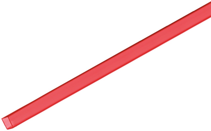 Eurolite Tubing 10x10mm red UV-active 2m