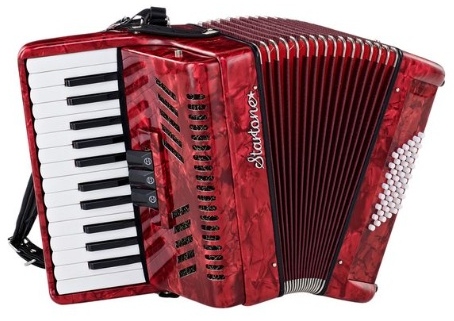 Startone Piano Accordion 48 Red MKII