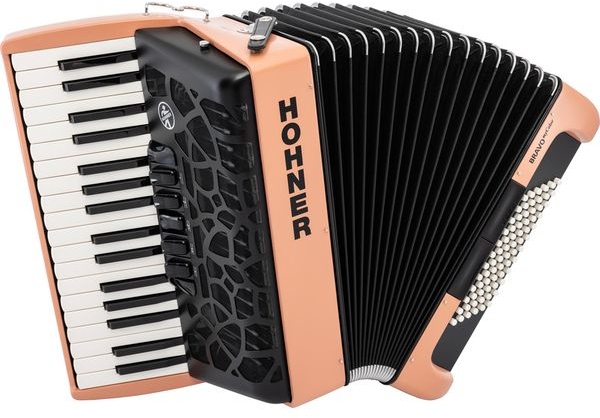 Hohner Bravo III 72 myColor Sunrise Beige Red