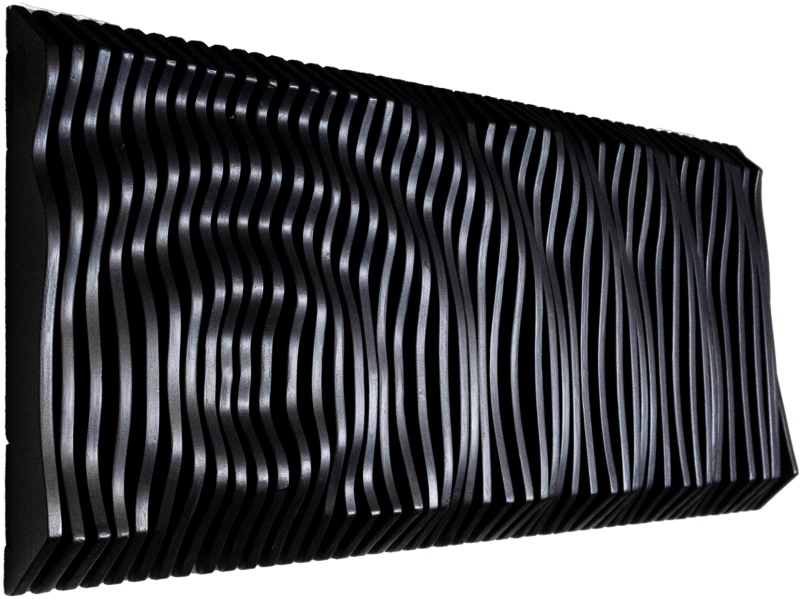 Acoustic Hub Drop Parametric Pannel Poplar Black