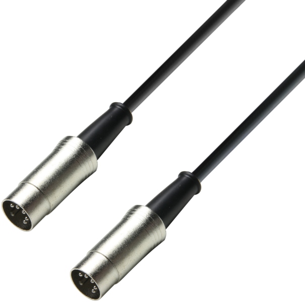Cablu MIDI cu 5 pini Adam Hall 3star MIDI 3m Silver