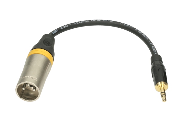 XLR adapter - balancedXLR 3p M - TRS 3.5 mm XLR adapter - balancedXLR 3p M - TRS 3.5 mm