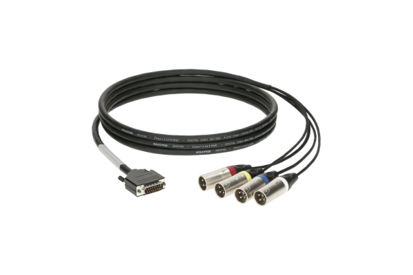 CATLink RACK 4-channel breakout loomD-Sub 15p M - 4x XLR 3p M - 0.6 m