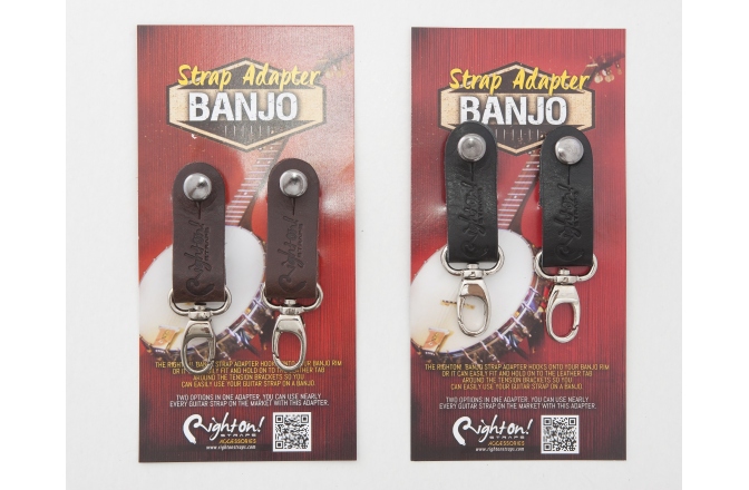 Adaptor curea Ukulele/Mandolină/Banjo RightOn Strap Adapter Black
