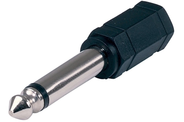 Adaptor 3.5 mm mono jack plug socket Adaptor 3.5 mm mono jack plug socket
