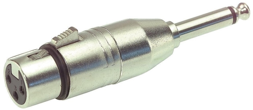 Gewa Adaptor- XLR(f) - 6.3 mm mono jack plug