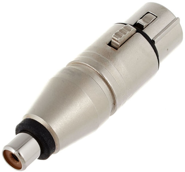 Adaptor de la conector XLR mama cu 3 pini la RCA mama Neutrik NA2FPMF