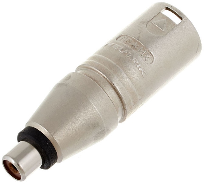 Adaptor de la conector XLR tata cu 3 pini la RCA mama Neutrik NA2MPMF