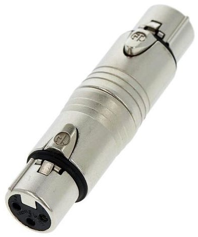 Adaptor de la conector XLR mama cu 3 pini la XLR mama cu 3 pini Neutrik NA3FF