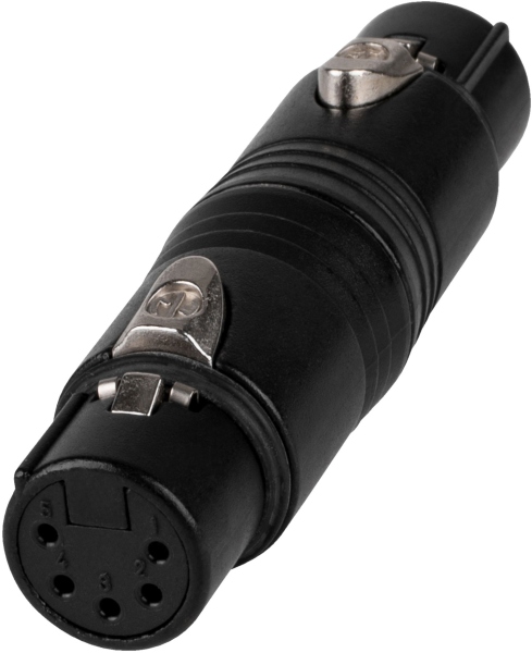 Adaptor de la XLR mama cu 5 pini la XLR mama cu 5 pini Neutrik NA5FF-B