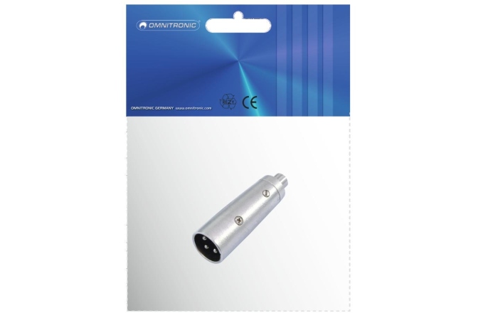 Adaptor XLRm - RCAf Omnitronic Adapter RCA(F)/XLR(M)