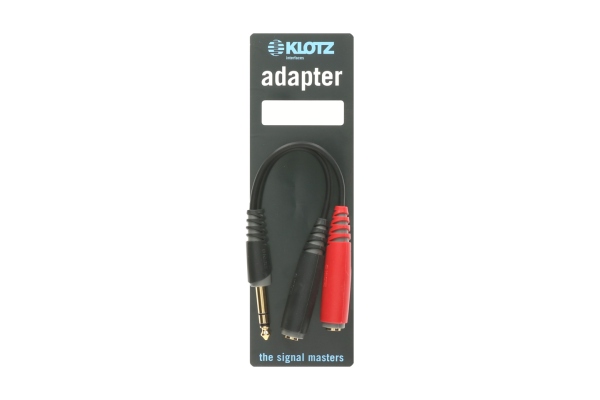Y adapter - shortTRS 6.3 mm - 2 x TS socket 6.3 mm - 0,2m Y adapter - shortTRS 6.3 mm - 2 x TS socket 6.3 mm - 0,2m