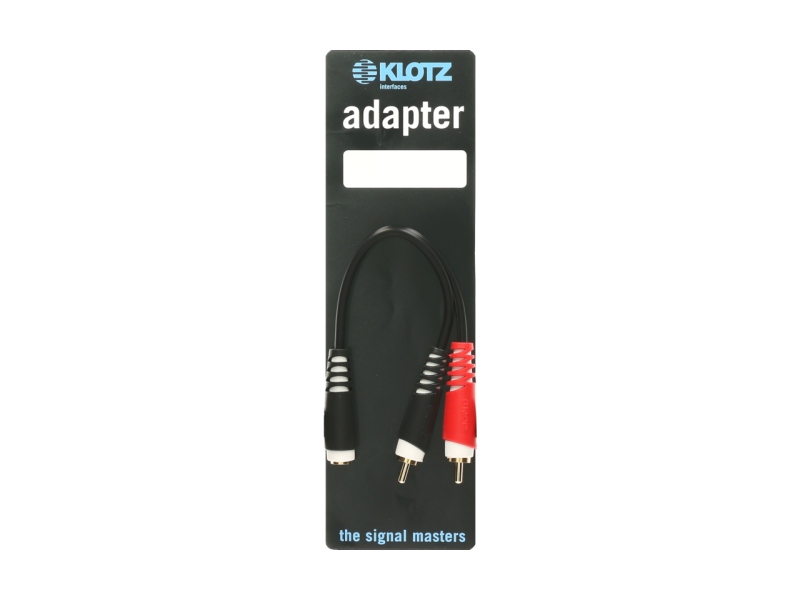 Klotz Y adapter - shortTRS socket 3.5 mm - 2 x RCA - 0,2m
