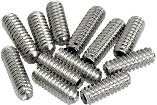 American Vintage Stratocaster/Telecaster Bridge Saddle Height Adjustment Screws (12) (Nickel) American Vintage Stratocaster/Telecaster Bridge Saddle Height Adjustment Screws (12) (Nickel)