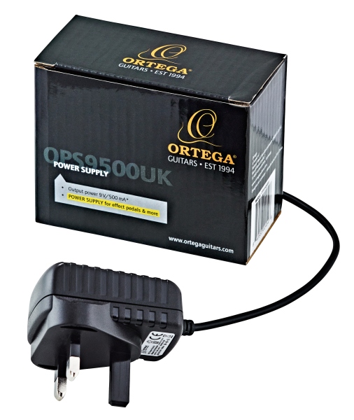 Ortega POWER SUPPLY - 3M CABLE 9V/500MA UK / CE CERTIFIED
