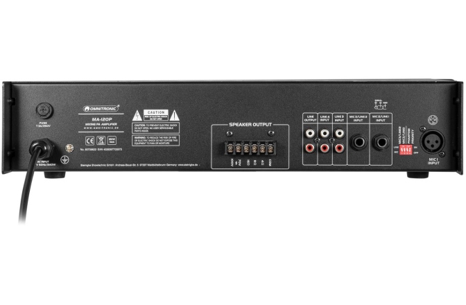 Amplificator 120W Omnitronic MA-120P PA Mixing Amplifier