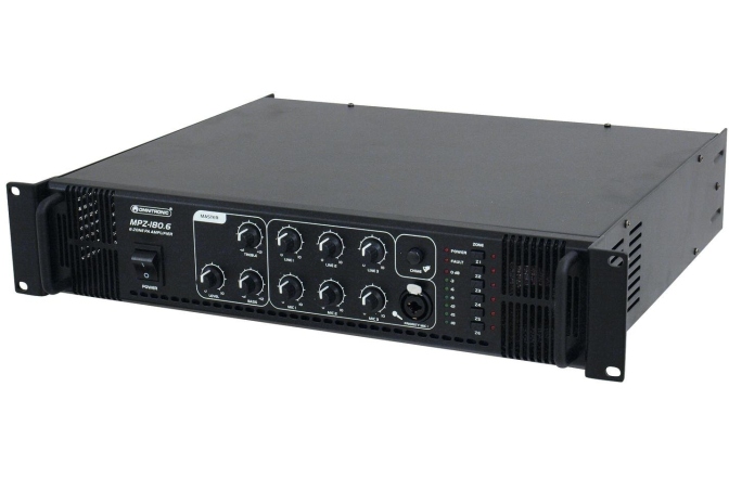 Amplificator 180W/6zone Omnitronic MPZ-180.6 PA Mixing Amplifier