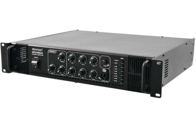 Amplificator 250W/6zone Omnitronic MPZ-250.6 PA Mixing Amplifier
