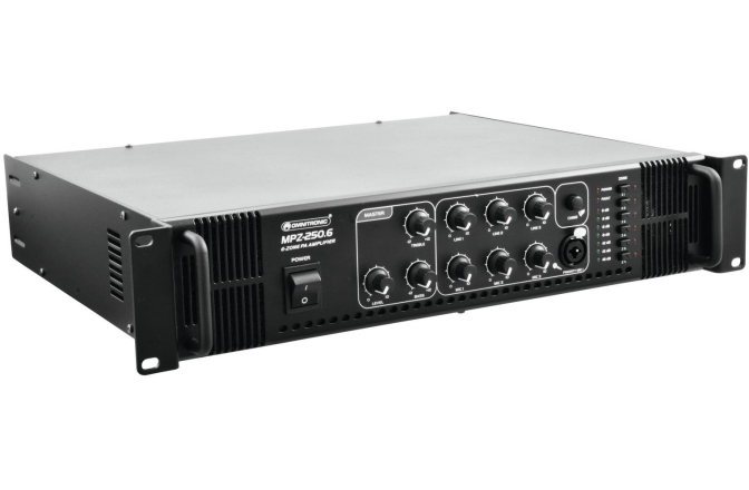 Amplificator 250W/6zone Omnitronic MPZ-250.6 PA Mixing Amplifier