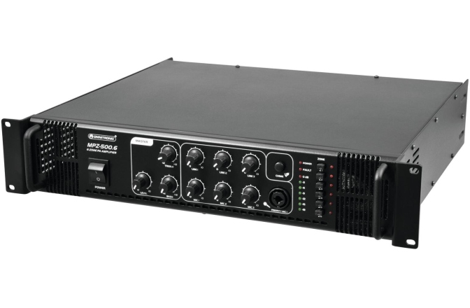 Amplificator 500W/6 zone Omnitronic MPZ-500.6 PA Mixing Amplifier