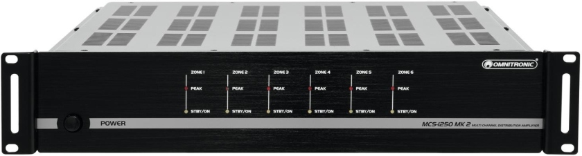 Omnitronic MCS-1250 MK2 6-Zone PA Amplifier