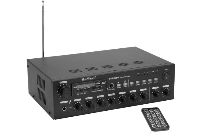 Amplificator cu 4 zone Omnitronic CPZ-120P PA Mixing Amplifier