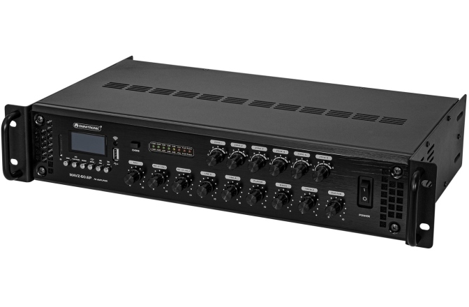 Amplificator cu 6 zone Omnitronic MAVZ-60.6P PA Mixing Amplifier