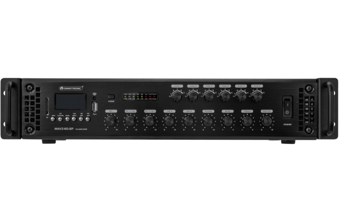 Amplificator cu 6 zone Omnitronic MAVZ-60.6P PA Mixing Amplifier