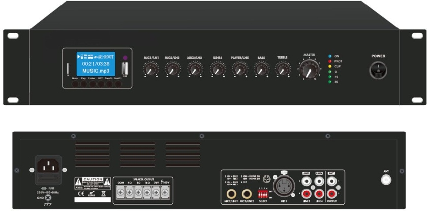 CKS PA-120M USB, SD, FM, Bluetooth