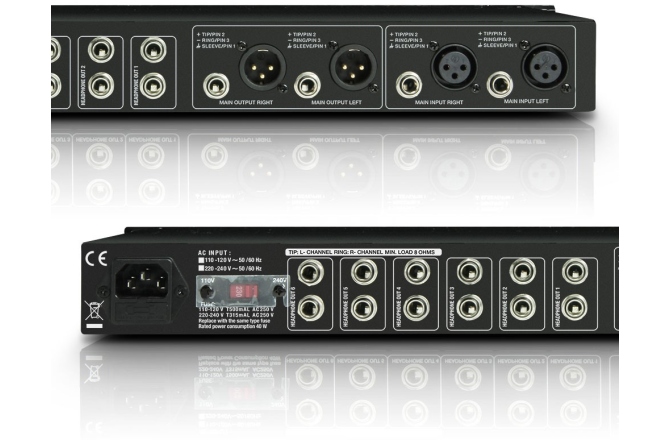 Amplificator de căști cu 6 canale LD Systems HPA-6