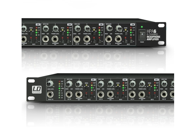 Amplificator de căști cu 6 canale LD Systems HPA-6