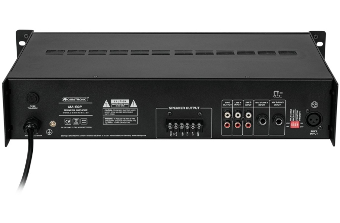 Amplificator de instalații Omnitronic MA-60P PA Mixing Amplifier