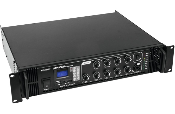 Amplificator-mixer cu player Omnitronic MP-120P PA