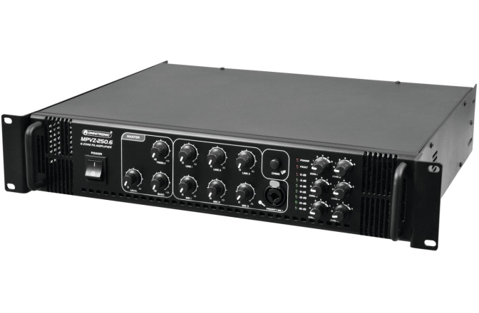 Amplificator mono PA cu 6 zone si mixer Omnitronic MPVZ-250.6 PA Mixing Amplifier